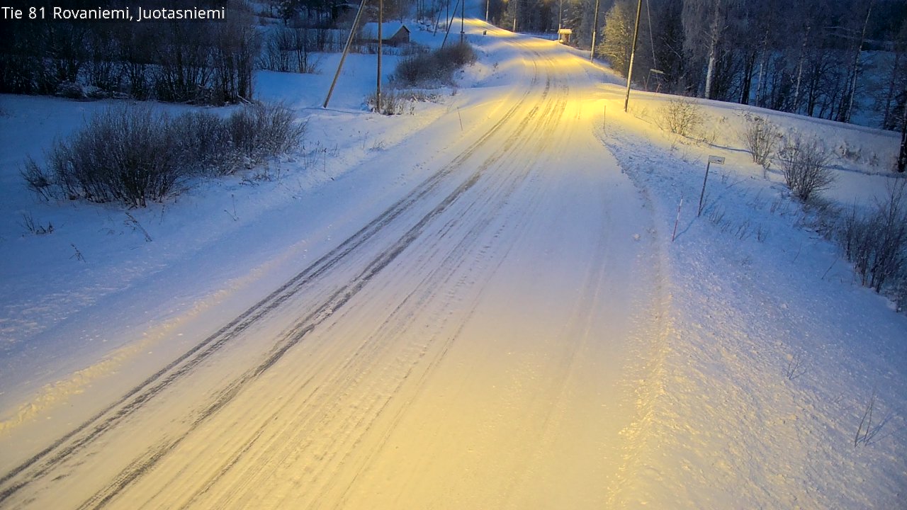 Weather Camera Image Road 81 Rovaniemi, Juotasniemi, Rovaniemi, Lappi