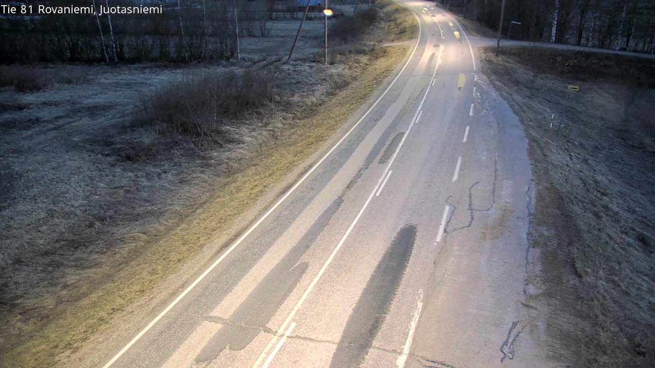 Weather Camera Image Road 81 Rovaniemi, Juotasniemi, Rovaniemi, Lappi