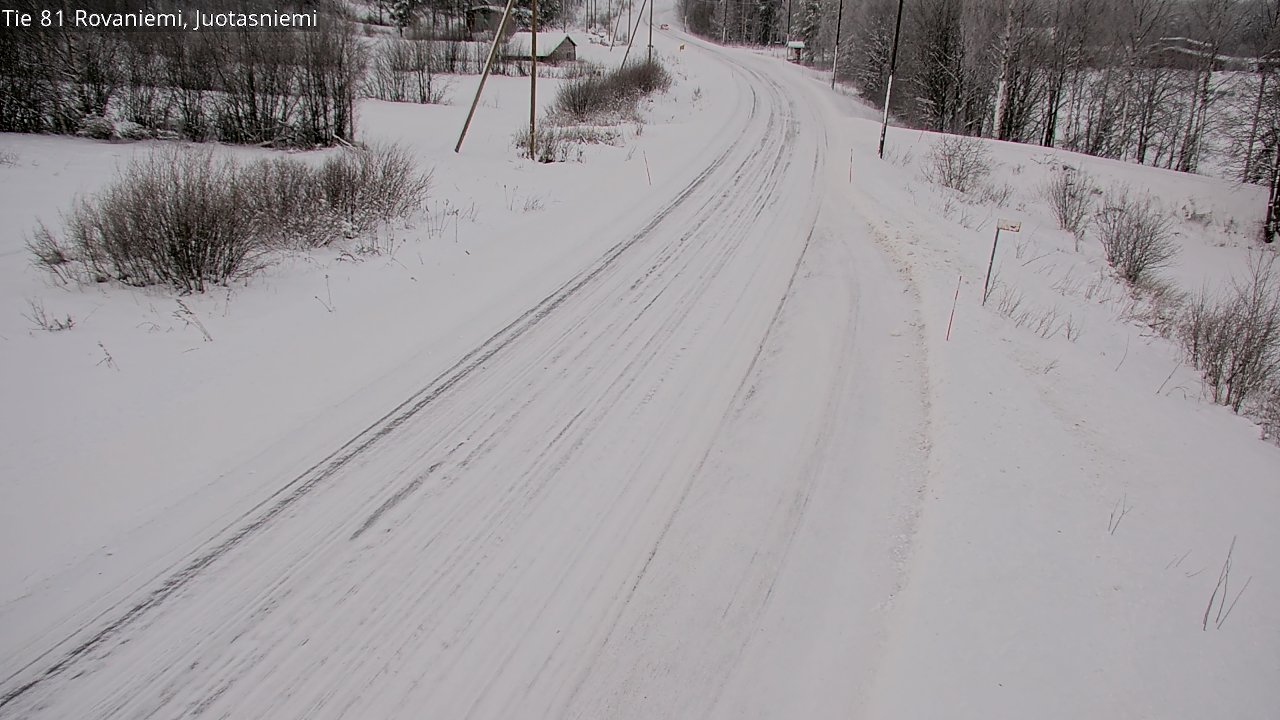 Weather Camera Image Road 81 Rovaniemi, Juotasniemi, Rovaniemi, Lappi