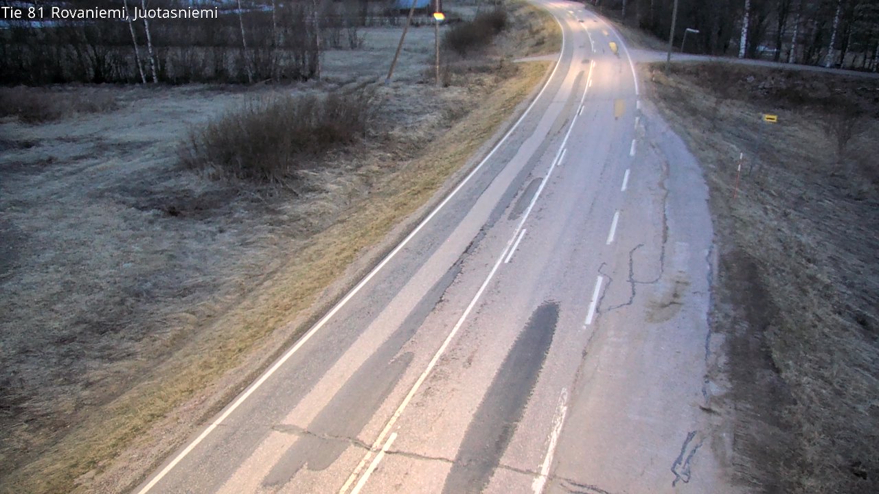 Weather Camera Image Väg 81 Rovaniemi, Juotasniem, Rovaniemi, Lappi
