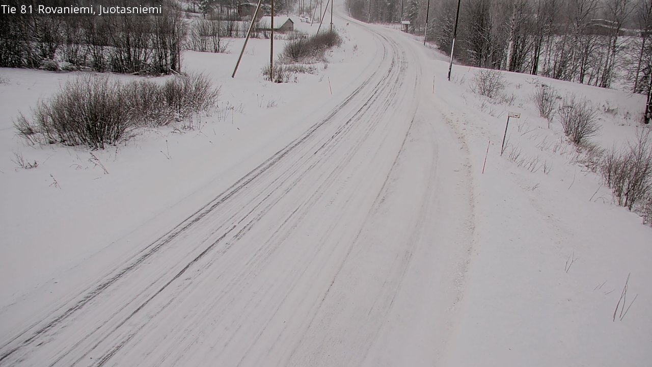 Weather Camera Image Road 81 Rovaniemi, Juotasniemi, Rovaniemi, Lappi