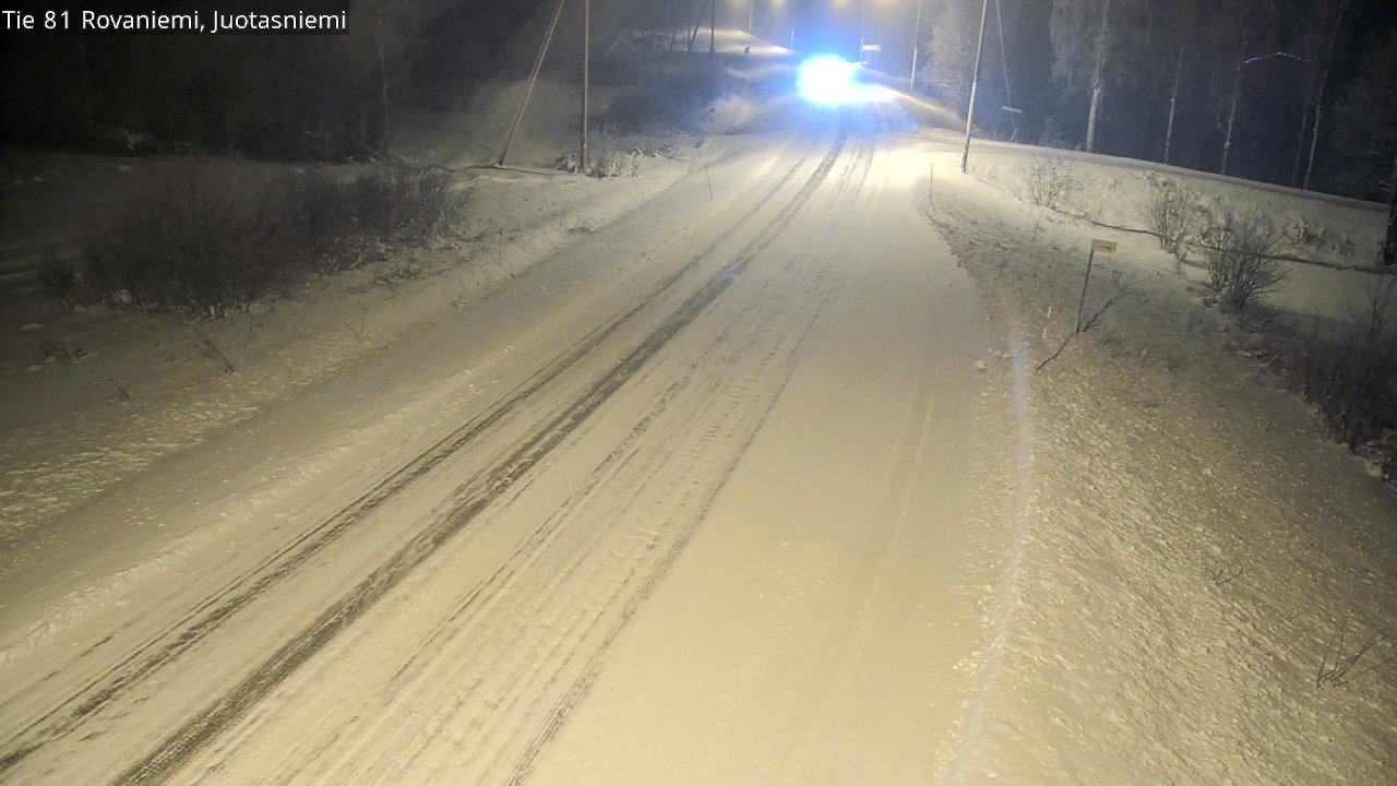 Weather Camera Image Road 81 Rovaniemi, Juotasniemi, Rovaniemi, Lappi