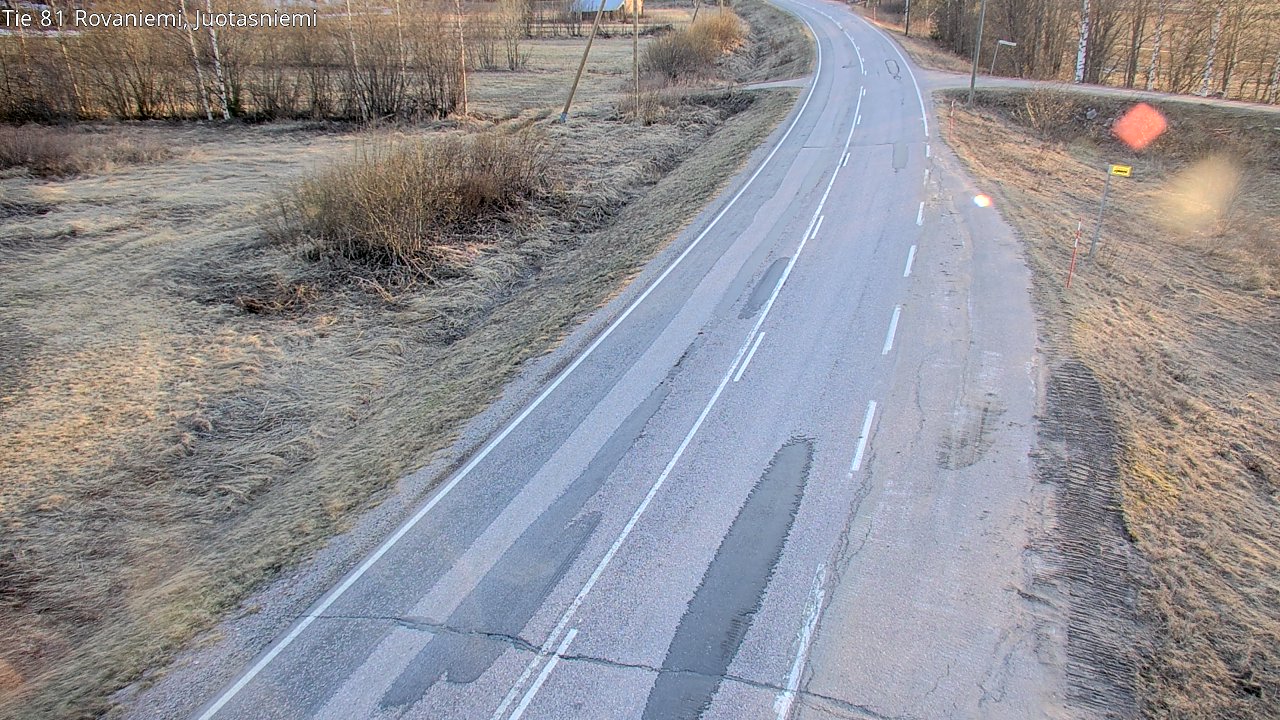 Weather Camera Image Väg 81 Rovaniemi, Juotasniem, Rovaniemi, Lappi