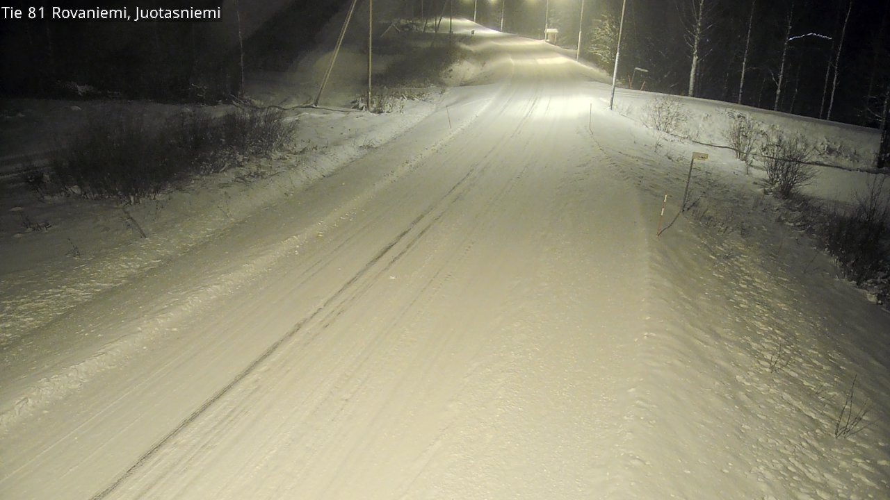 Weather Camera Image Road 81 Rovaniemi, Juotasniemi, Rovaniemi, Lappi