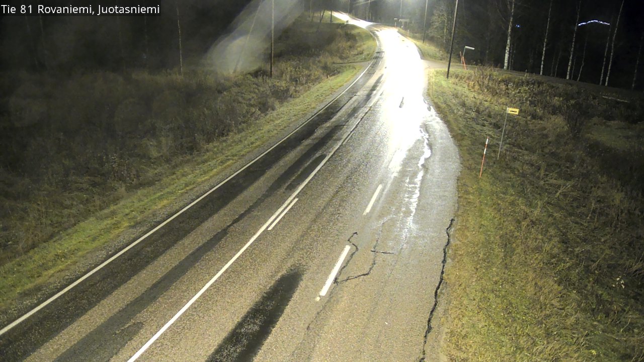 Weather Camera Image Road 81 Rovaniemi, Juotasniemi, Rovaniemi, Lappi