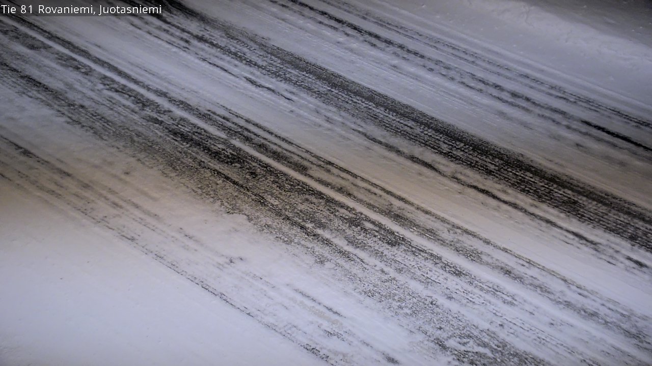 Weather Camera Image Väg 81 Rovaniemi, Juotasniem, Rovaniemi, Lappi