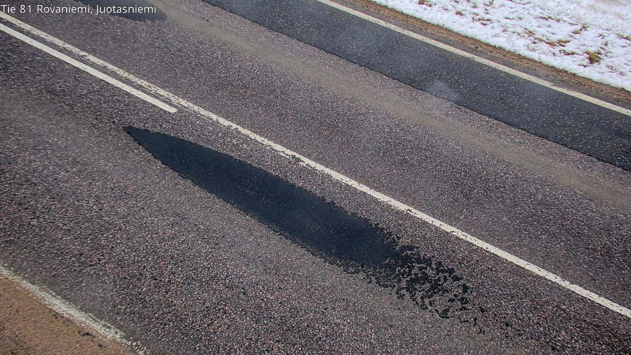 Weather Camera Image Väg 81 Rovaniemi, Juotasniem, Rovaniemi, Lappi