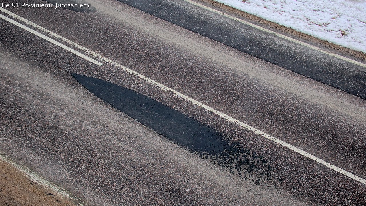 Weather Camera Image Väg 81 Rovaniemi, Juotasniem, Rovaniemi, Lappi