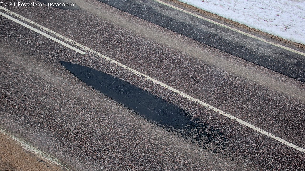 Weather Camera Image Road 81 Rovaniemi, Juotasniemi, Rovaniemi, Lappi