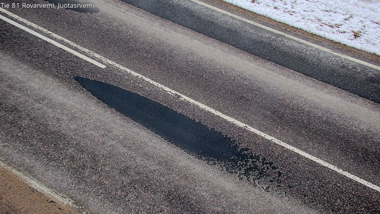 Weather Camera Image Road 81 Rovaniemi, Juotasniemi, Rovaniemi, Lappi