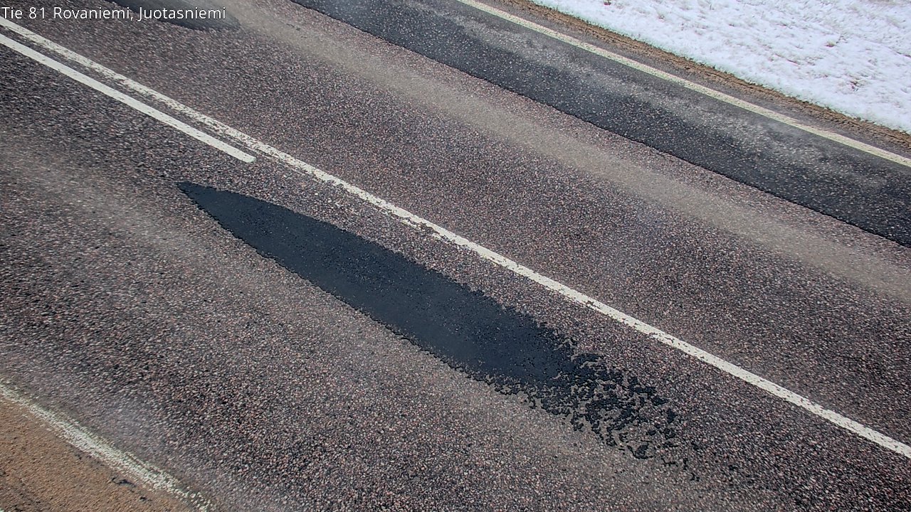 Weather Camera Image Road 81 Rovaniemi, Juotasniemi, Rovaniemi, Lappi