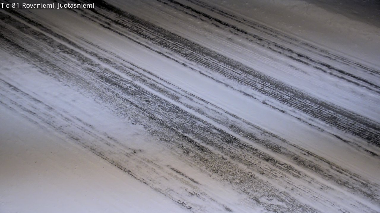 Weather Camera Image Väg 81 Rovaniemi, Juotasniem, Rovaniemi, Lappi