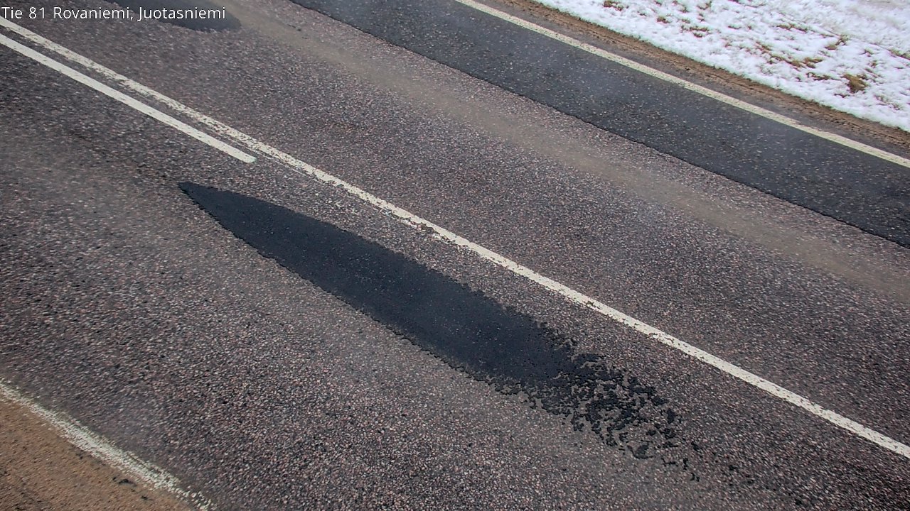 Weather Camera Image Väg 81 Rovaniemi, Juotasniem, Rovaniemi, Lappi