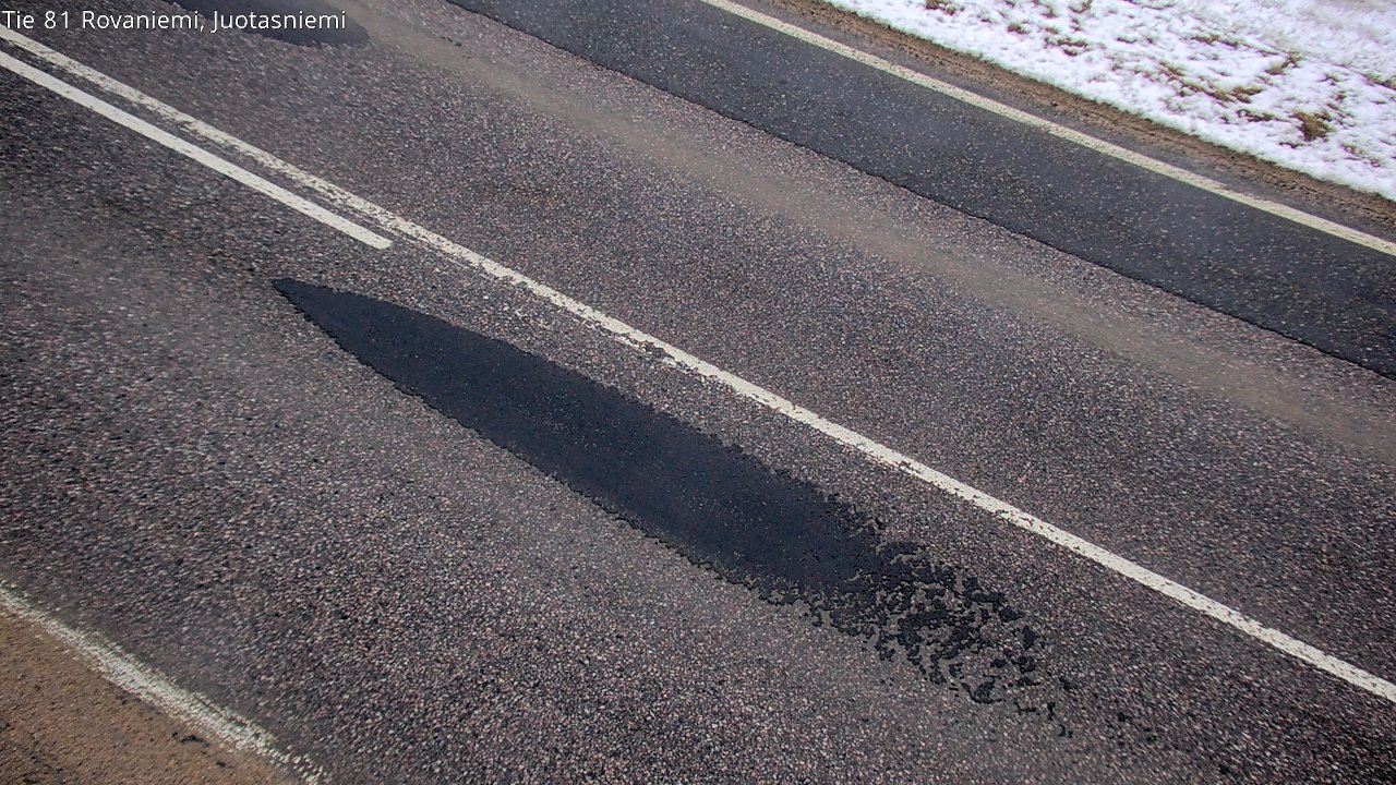 Weather Camera Image Väg 81 Rovaniemi, Juotasniem, Rovaniemi, Lappi