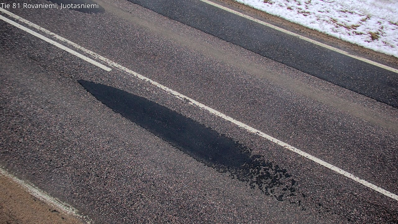 Weather Camera Image Väg 81 Rovaniemi, Juotasniem, Rovaniemi, Lappi