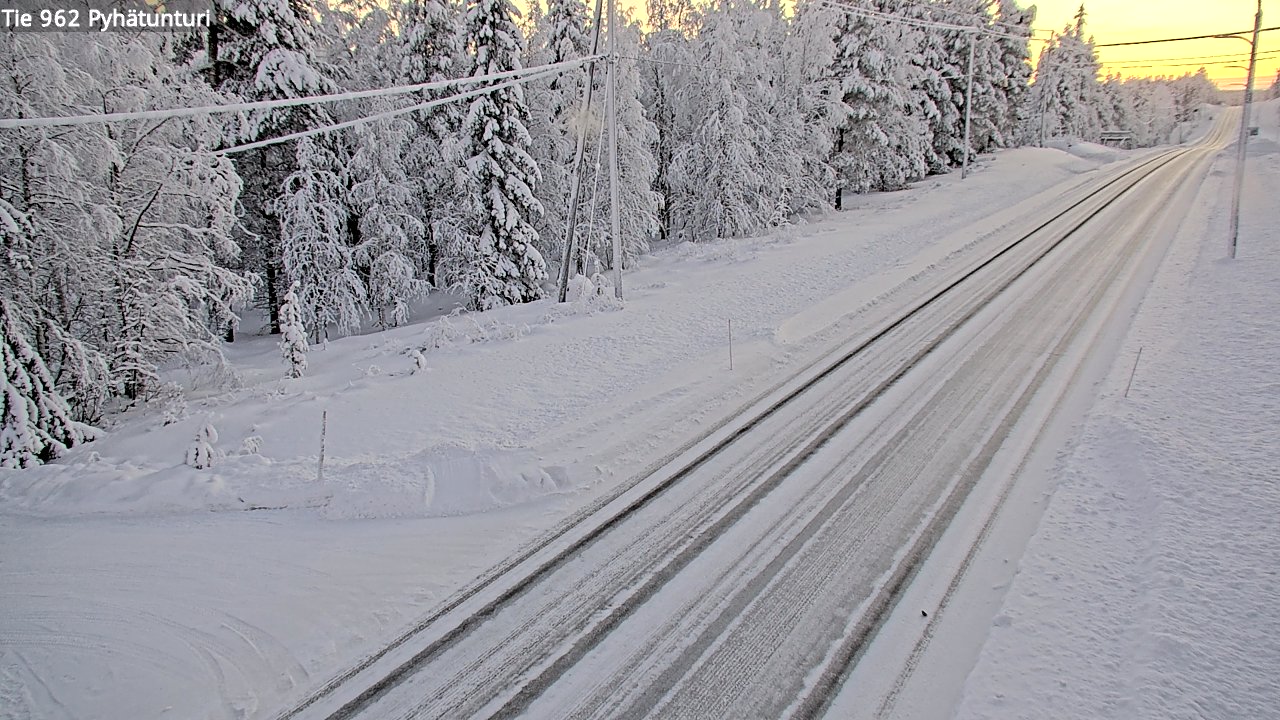 Kelikamerat Kuva Tie 962 Pelkosenniemi Pyhätunturi, Pelkosenniemi, Lappi