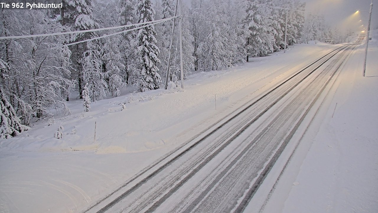 Kelikamerat Kuva Tie 962 Pelkosenniemi Pyhätunturi, Pelkosenniemi, Lappi