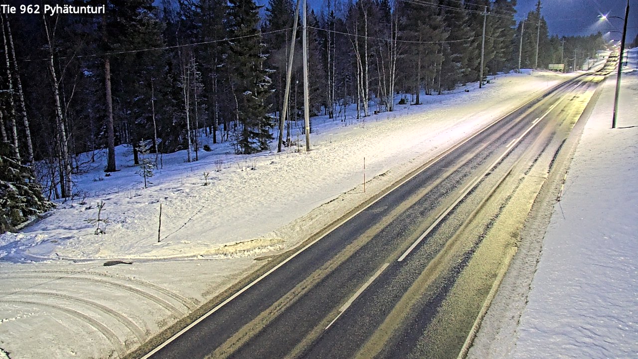 Kelikamerat Kuva Tie 962 Pelkosenniemi Pyhätunturi, Pelkosenniemi, Lappi