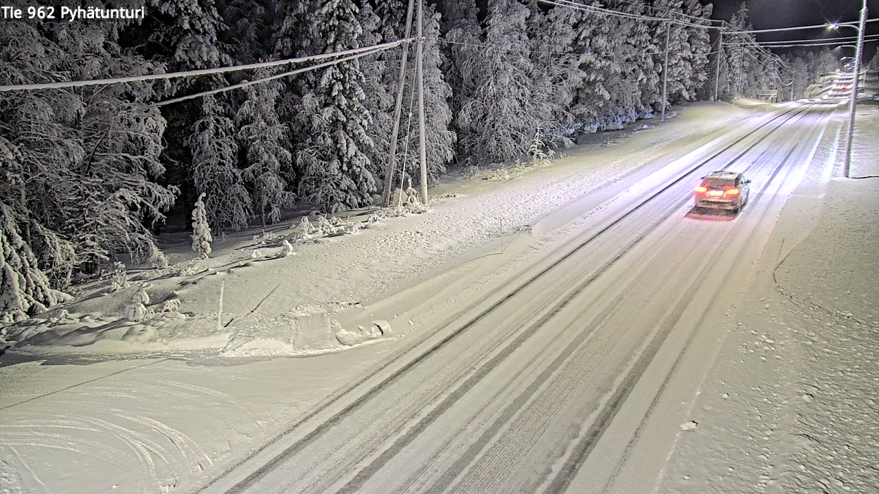 Kelikamerat Kuva Tie 962 Pelkosenniemi Pyhätunturi, Pelkosenniemi, Lappi