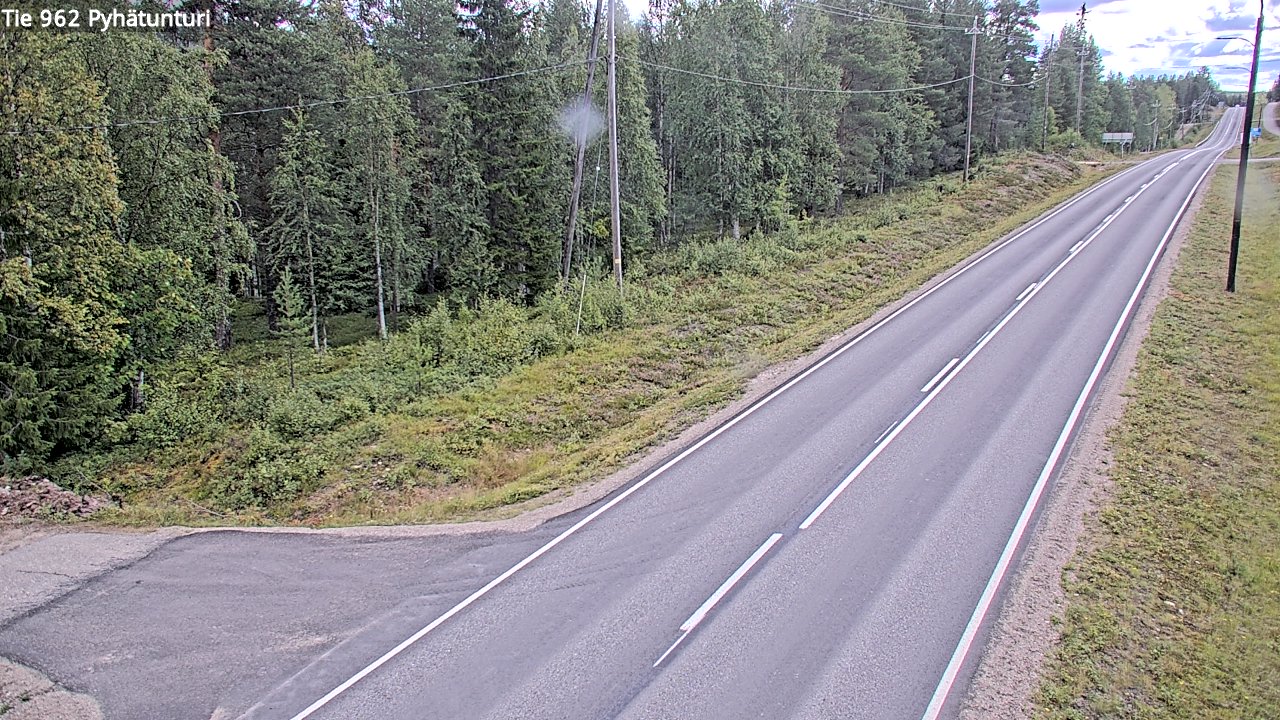 Weather Camera Image Road 962 Pelkosenniemi Pyhätunturi, Pelkosenniemi, Lappi