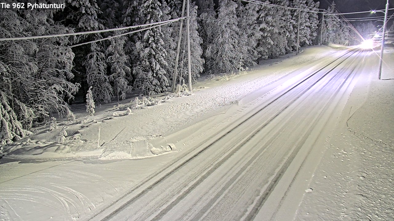Kelikamerat Kuva Tie 962 Pelkosenniemi Pyhätunturi, Pelkosenniemi, Lappi