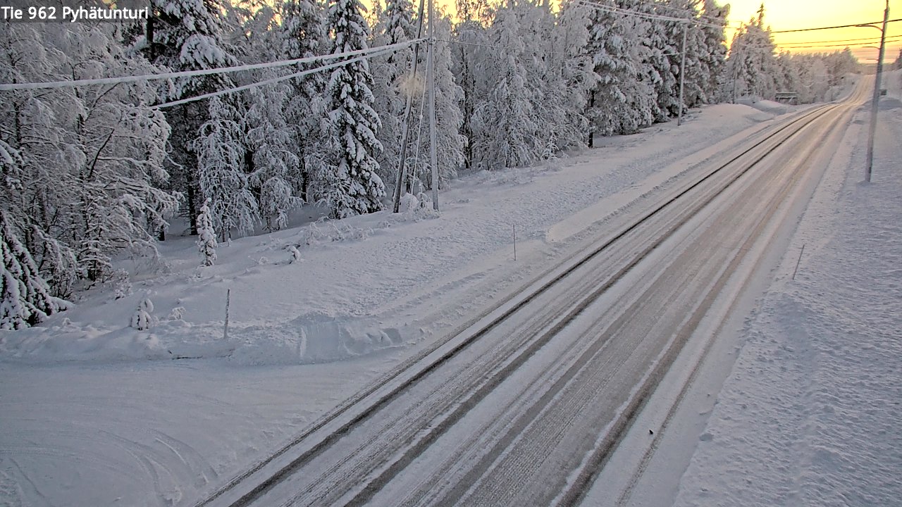 Kelikamerat Kuva Tie 962 Pelkosenniemi Pyhätunturi, Pelkosenniemi, Lappi
