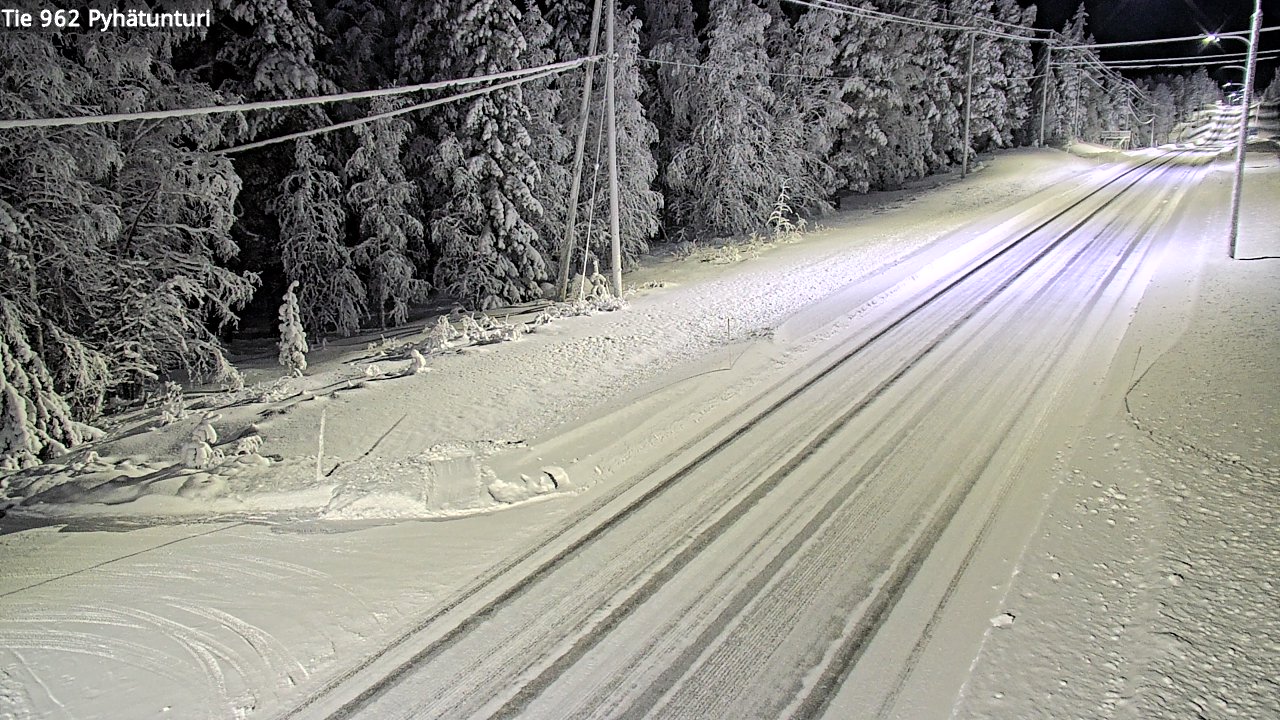 Kelikamerat Kuva Tie 962 Pelkosenniemi Pyhätunturi, Pelkosenniemi, Lappi