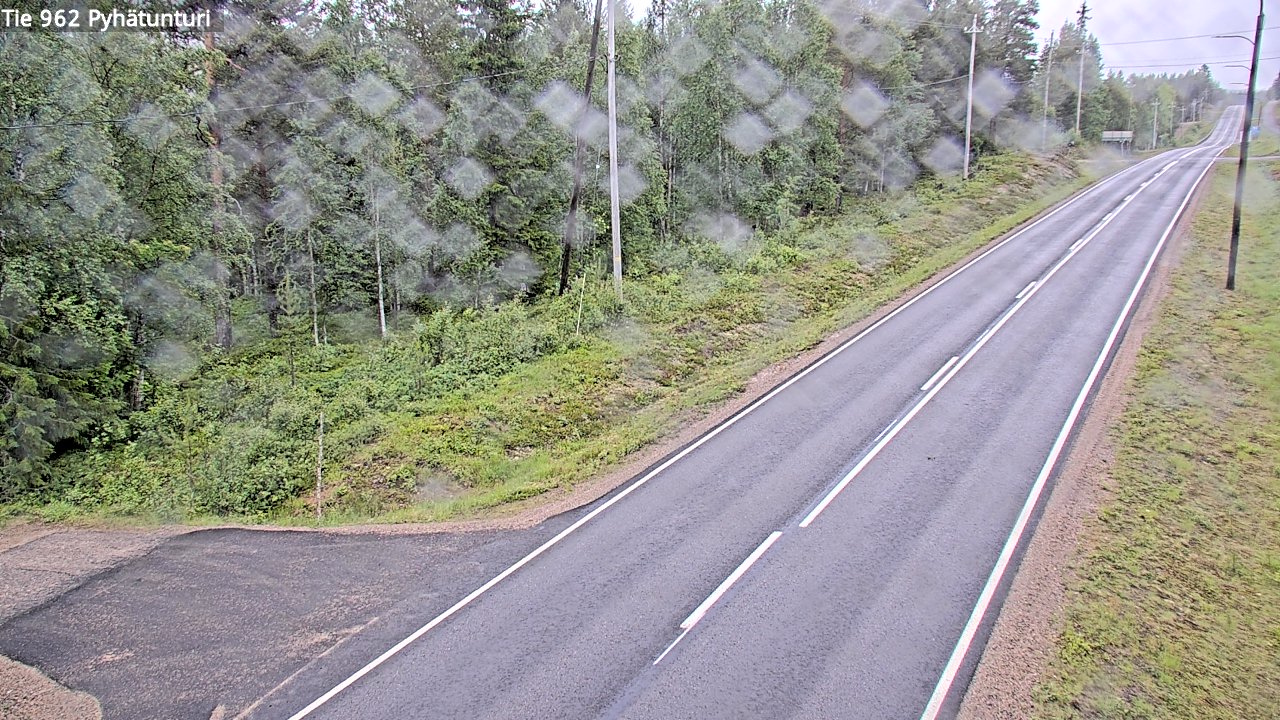 Weather Camera Image Väg 962 Pelkosenniemi Pyhätunturi, Pelkosenniemi, Lappi