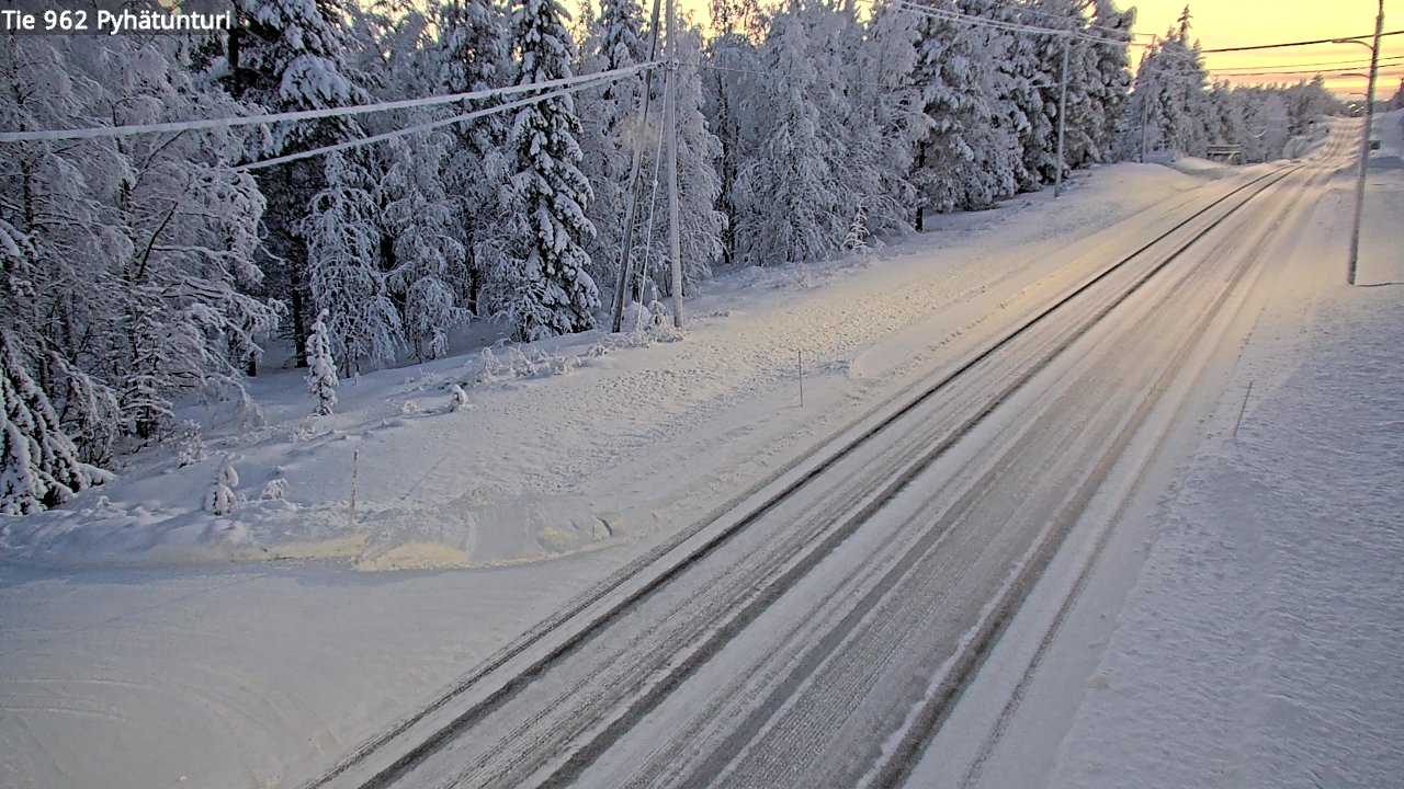 Kelikamerat Kuva Tie 962 Pelkosenniemi Pyhätunturi, Pelkosenniemi, Lappi