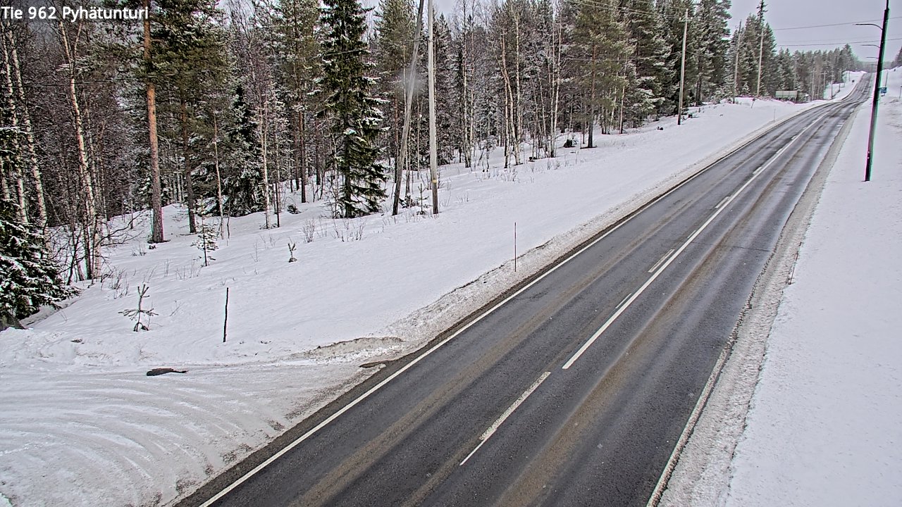 Kelikamerat Kuva Tie 962 Pelkosenniemi Pyhätunturi, Pelkosenniemi, Lappi