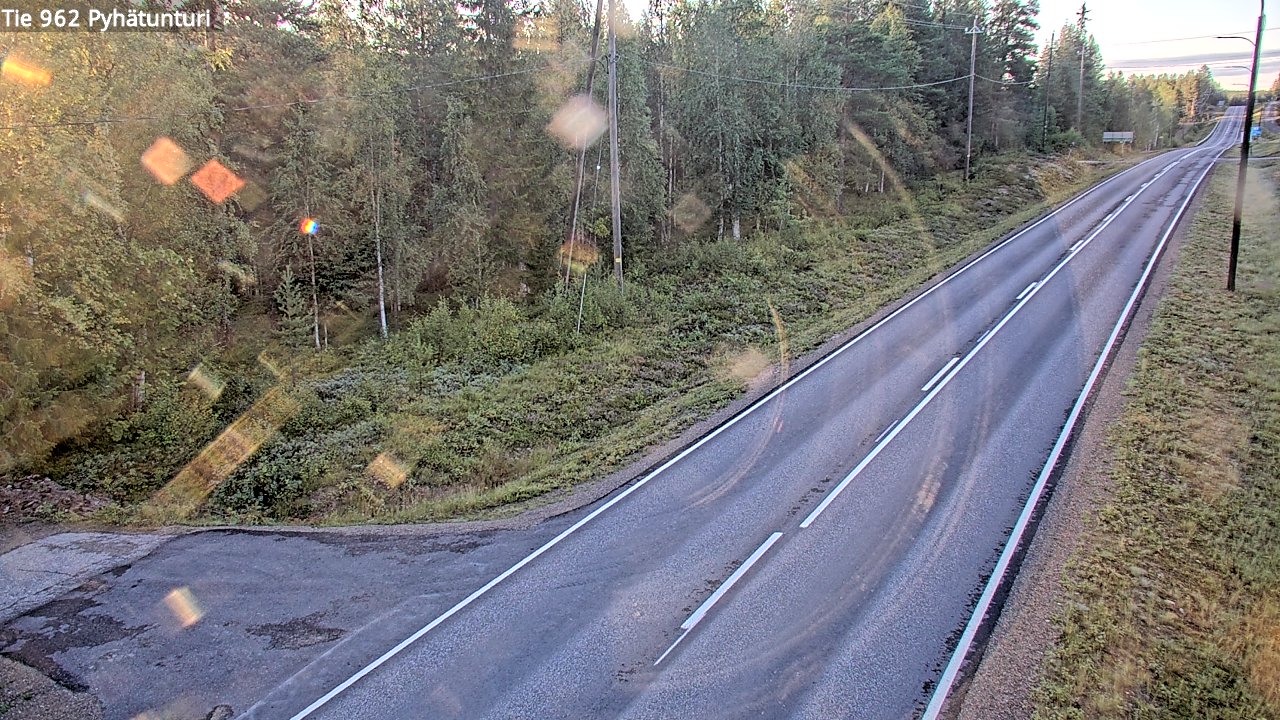 Weather Camera Image Road 962 Pelkosenniemi Pyhätunturi, Pelkosenniemi, Lappi
