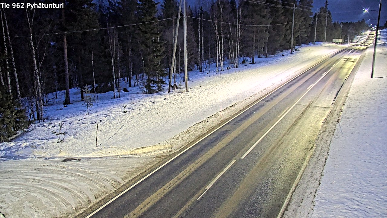 Kelikamerat Kuva Tie 962 Pelkosenniemi Pyhätunturi, Pelkosenniemi, Lappi