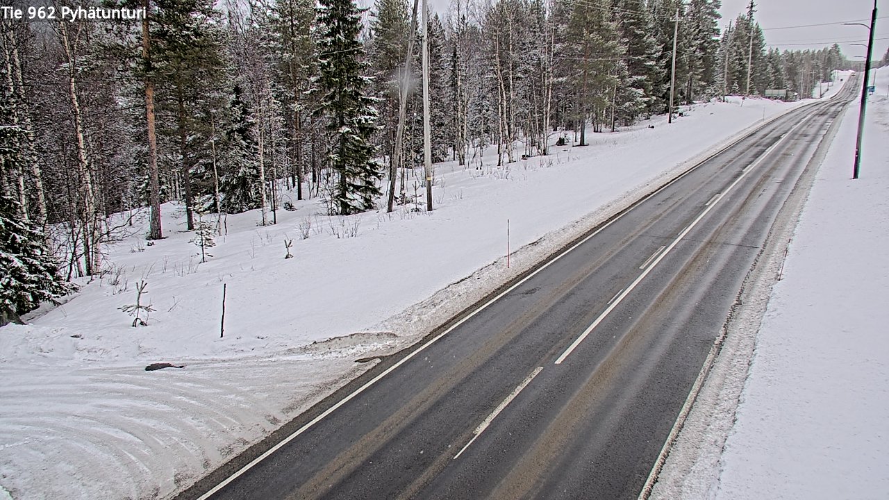 Kelikamerat Kuva Tie 962 Pelkosenniemi Pyhätunturi, Pelkosenniemi, Lappi