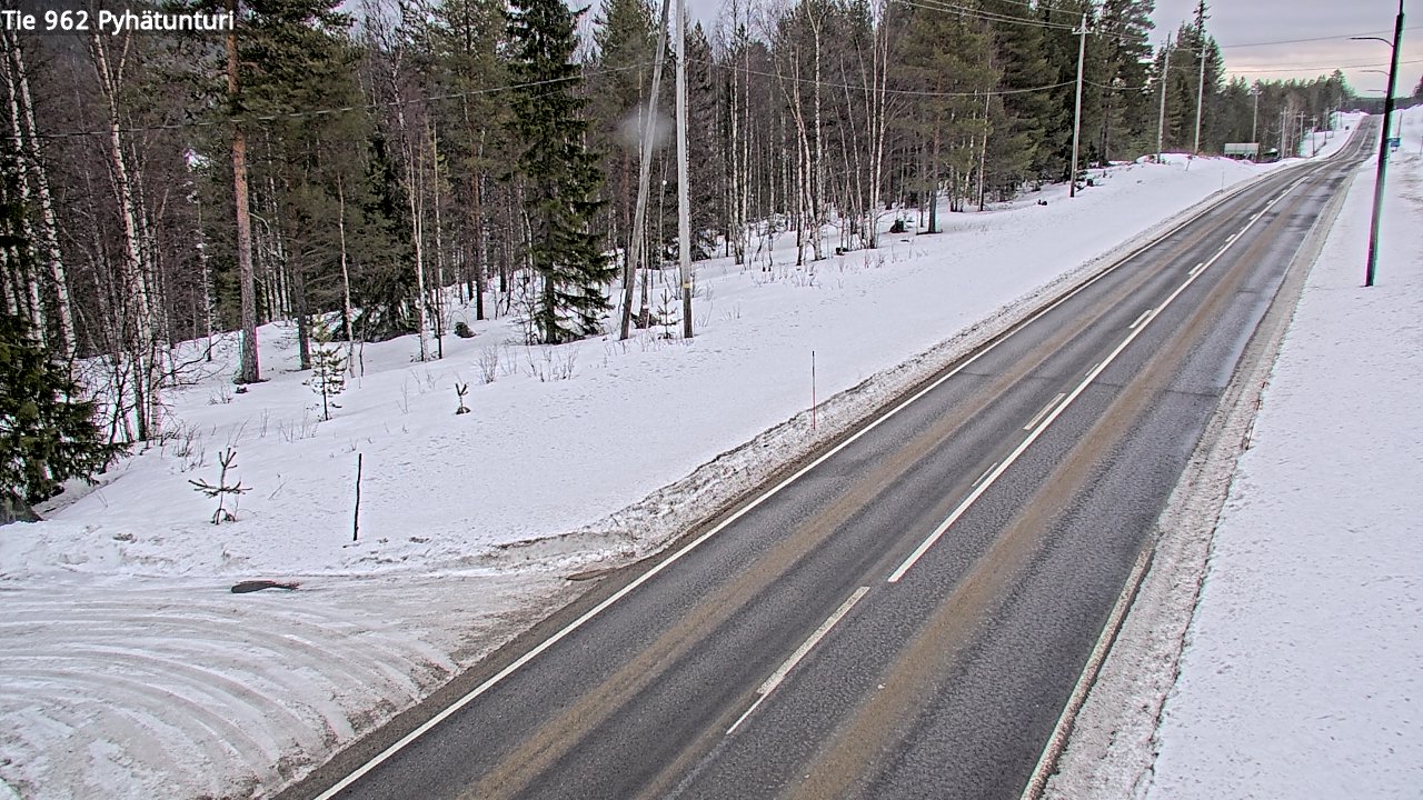 Kelikamerat Kuva Tie 962 Pelkosenniemi Pyhätunturi, Pelkosenniemi, Lappi