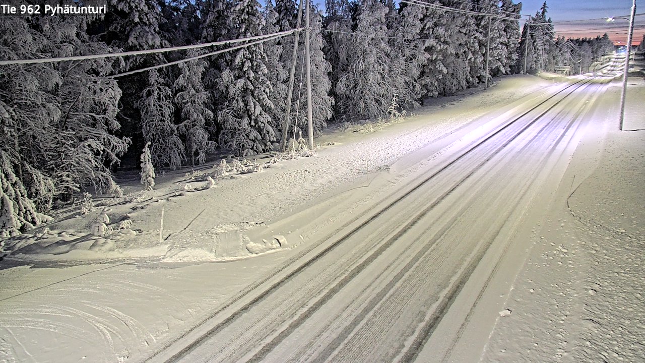 Kelikamerat Kuva Tie 962 Pelkosenniemi Pyhätunturi, Pelkosenniemi, Lappi