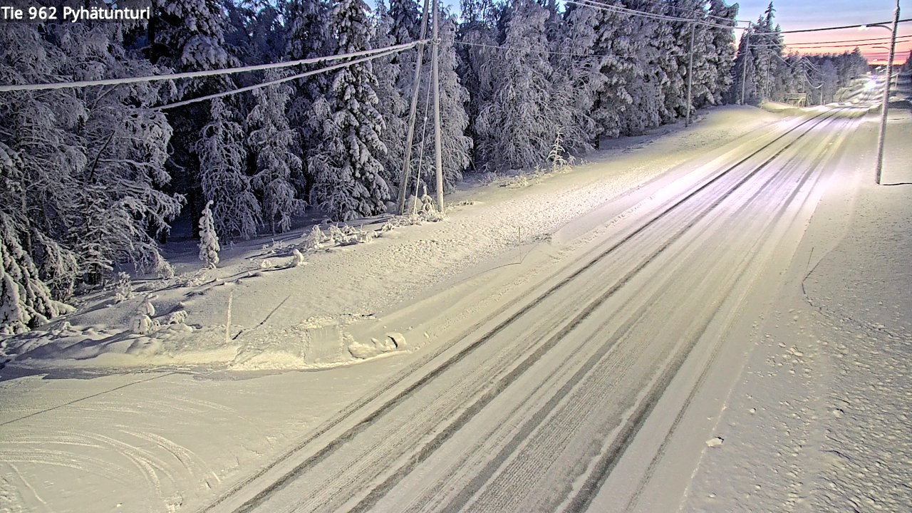 Kelikamerat Kuva Tie 962 Pelkosenniemi Pyhätunturi, Pelkosenniemi, Lappi