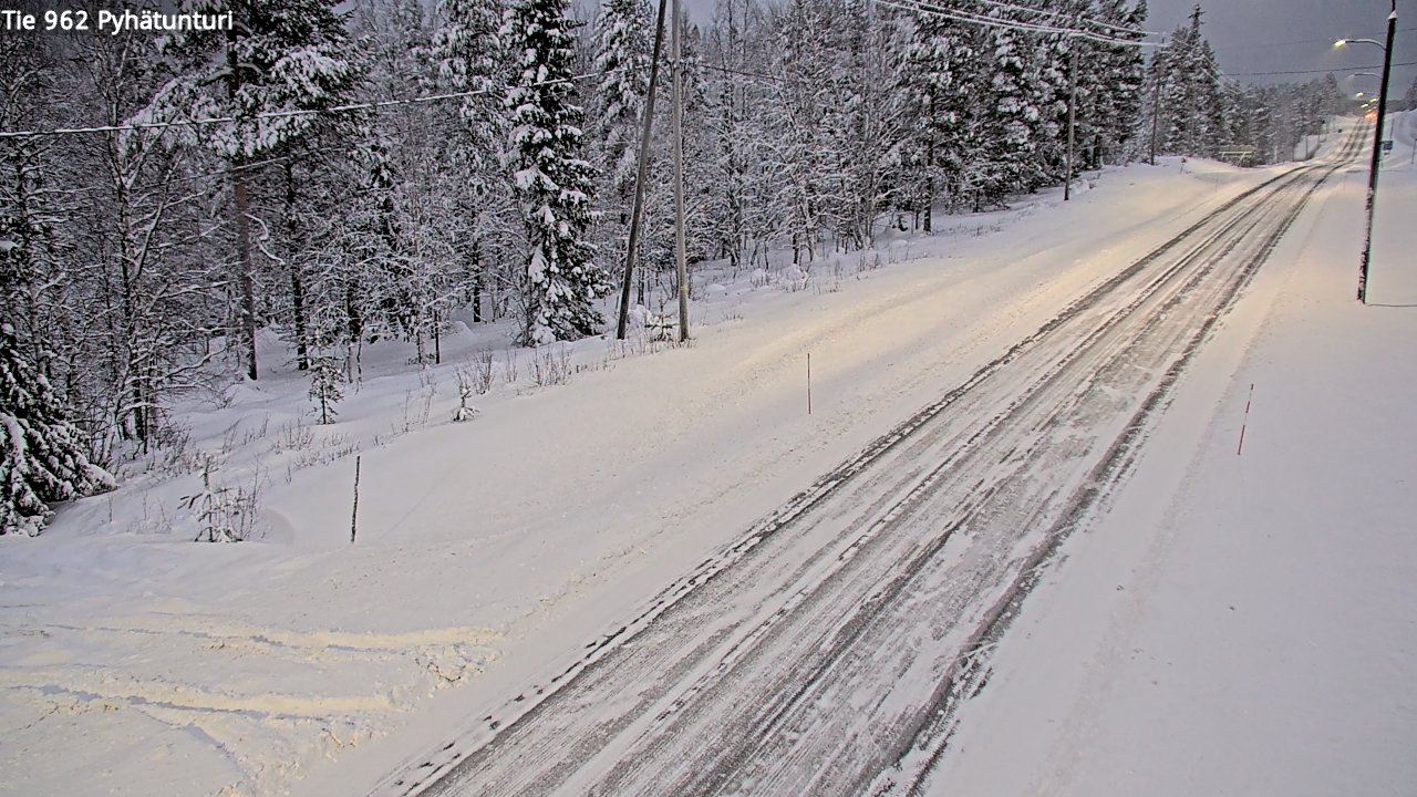 Kelikamerat Kuva Tie 962 Pelkosenniemi Pyhätunturi, Pelkosenniemi, Lappi