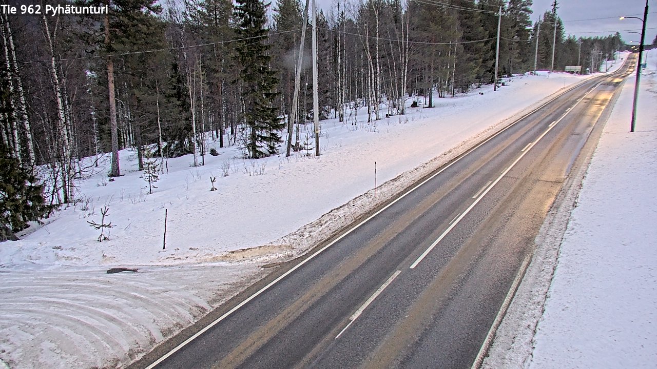 Kelikamerat Kuva Tie 962 Pelkosenniemi Pyhätunturi, Pelkosenniemi, Lappi