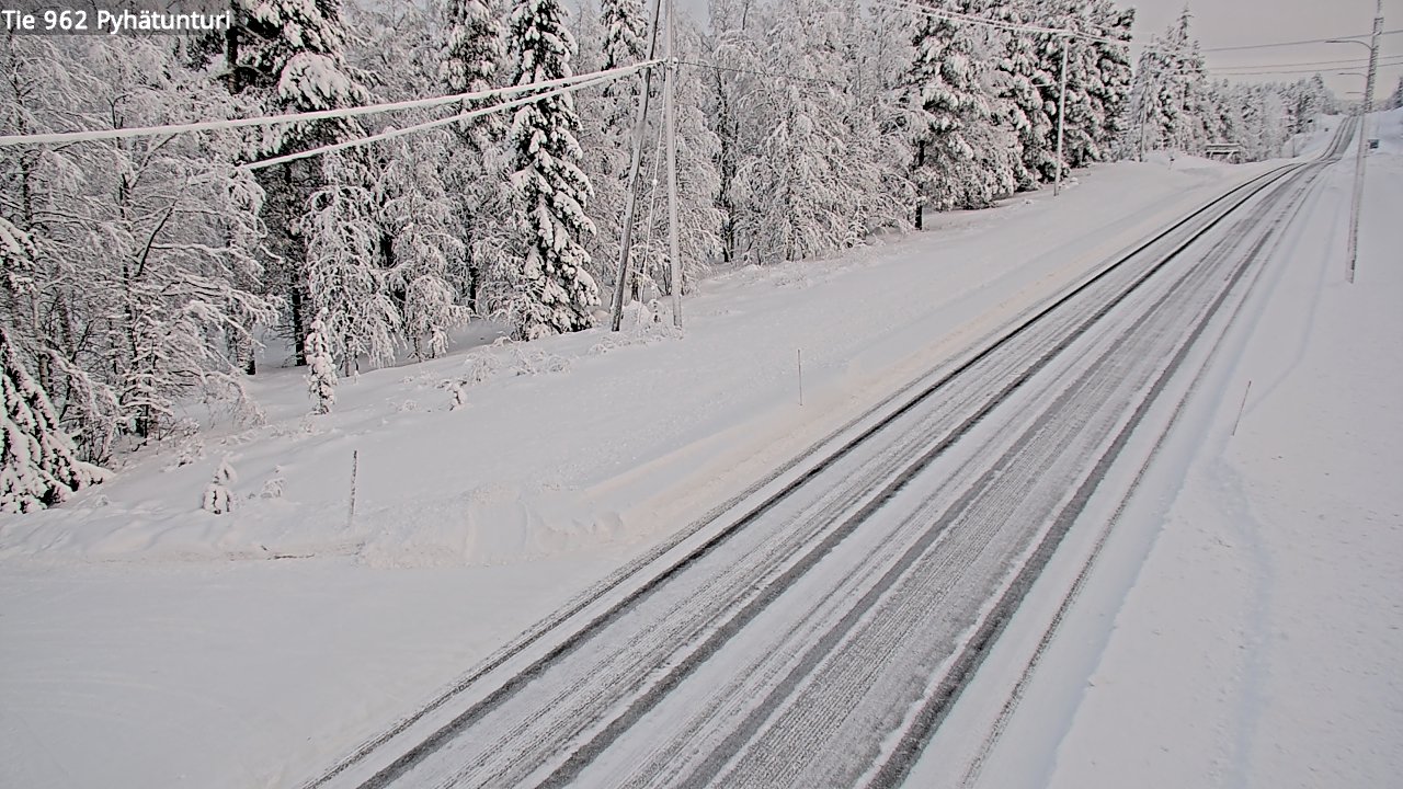 Kelikamerat Kuva Tie 962 Pelkosenniemi Pyhätunturi, Pelkosenniemi, Lappi