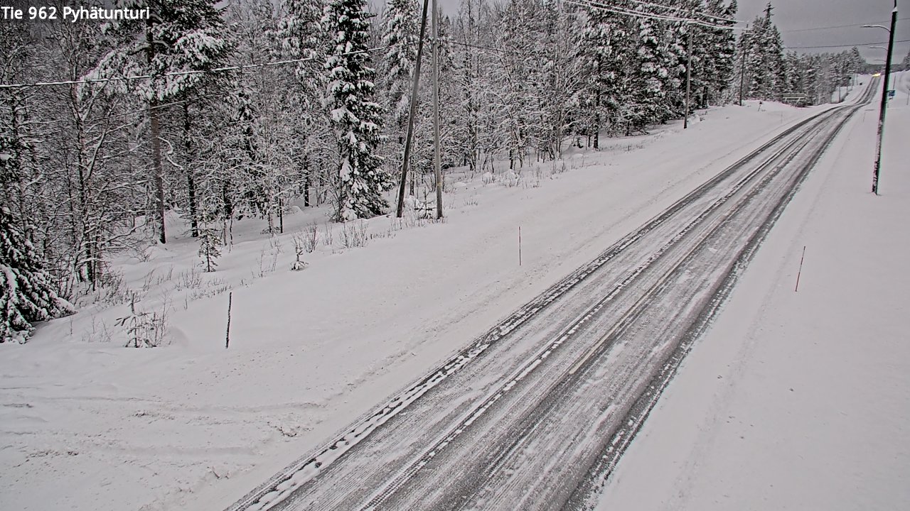 Kelikamerat Kuva Tie 962 Pelkosenniemi Pyhätunturi, Pelkosenniemi, Lappi