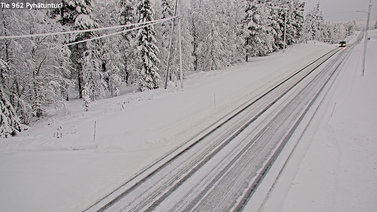 Kelikamerat Kuva Tie 962 Pelkosenniemi Pyhätunturi, Pelkosenniemi, Lappi