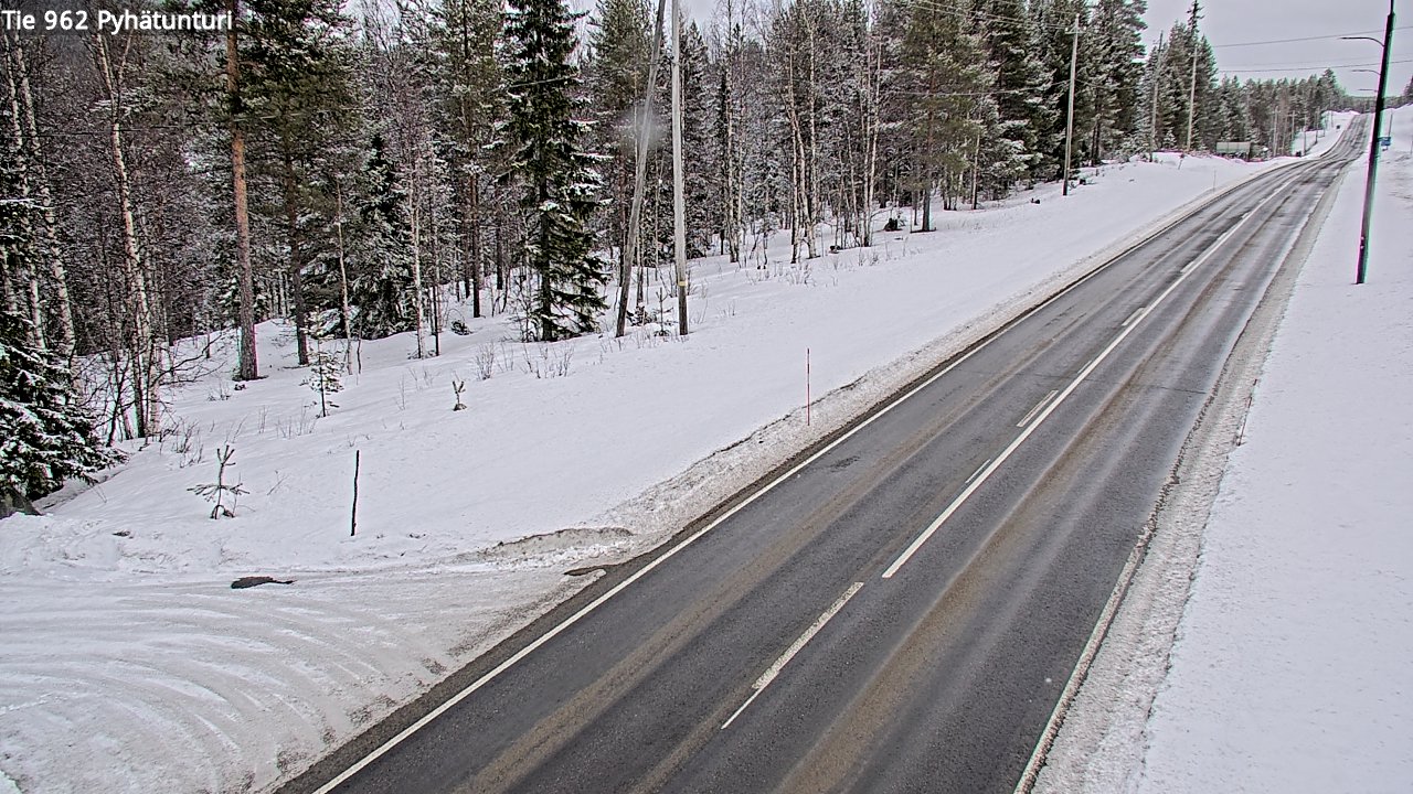 Kelikamerat Kuva Tie 962 Pelkosenniemi Pyhätunturi, Pelkosenniemi, Lappi