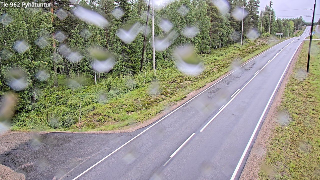 Weather Camera Image Road 962 Pelkosenniemi Pyhätunturi, Pelkosenniemi, Lappi