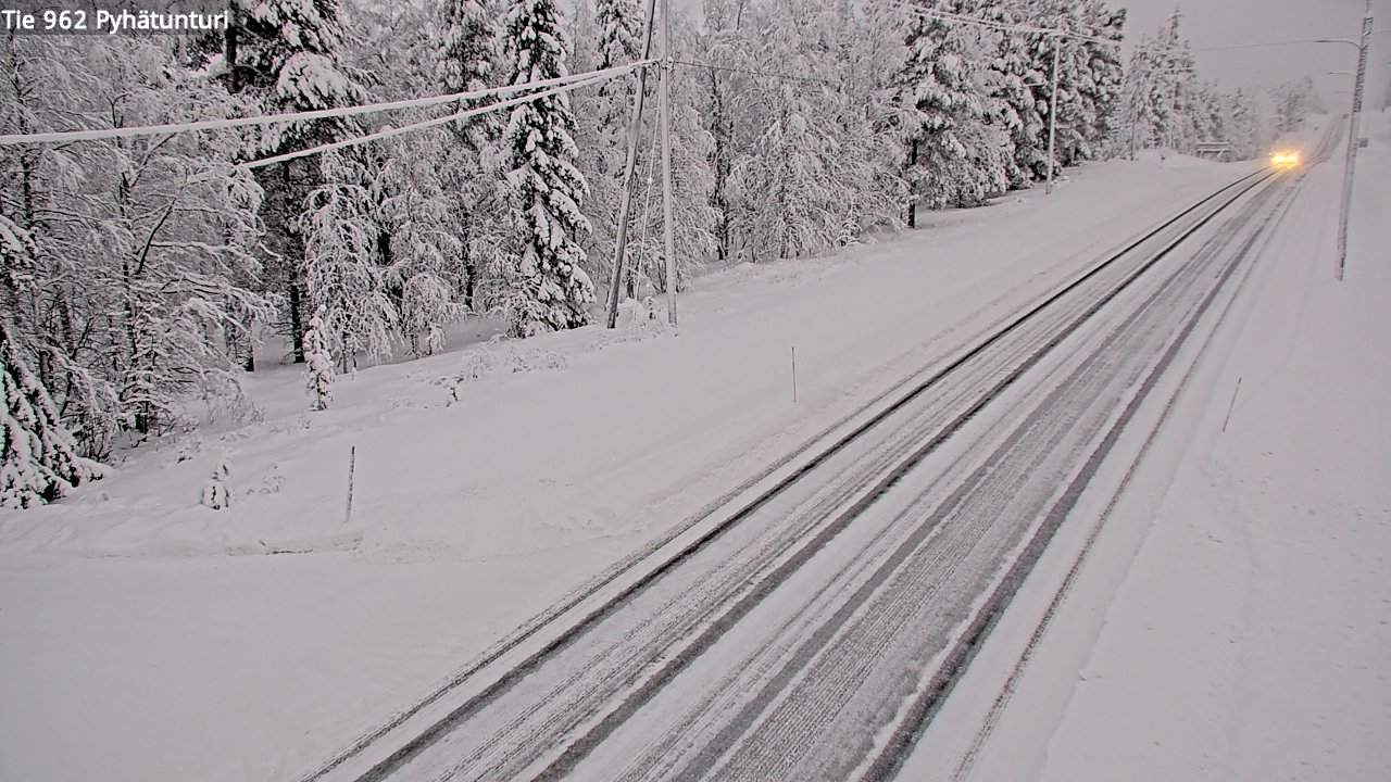Kelikamerat Kuva Tie 962 Pelkosenniemi Pyhätunturi, Pelkosenniemi, Lappi