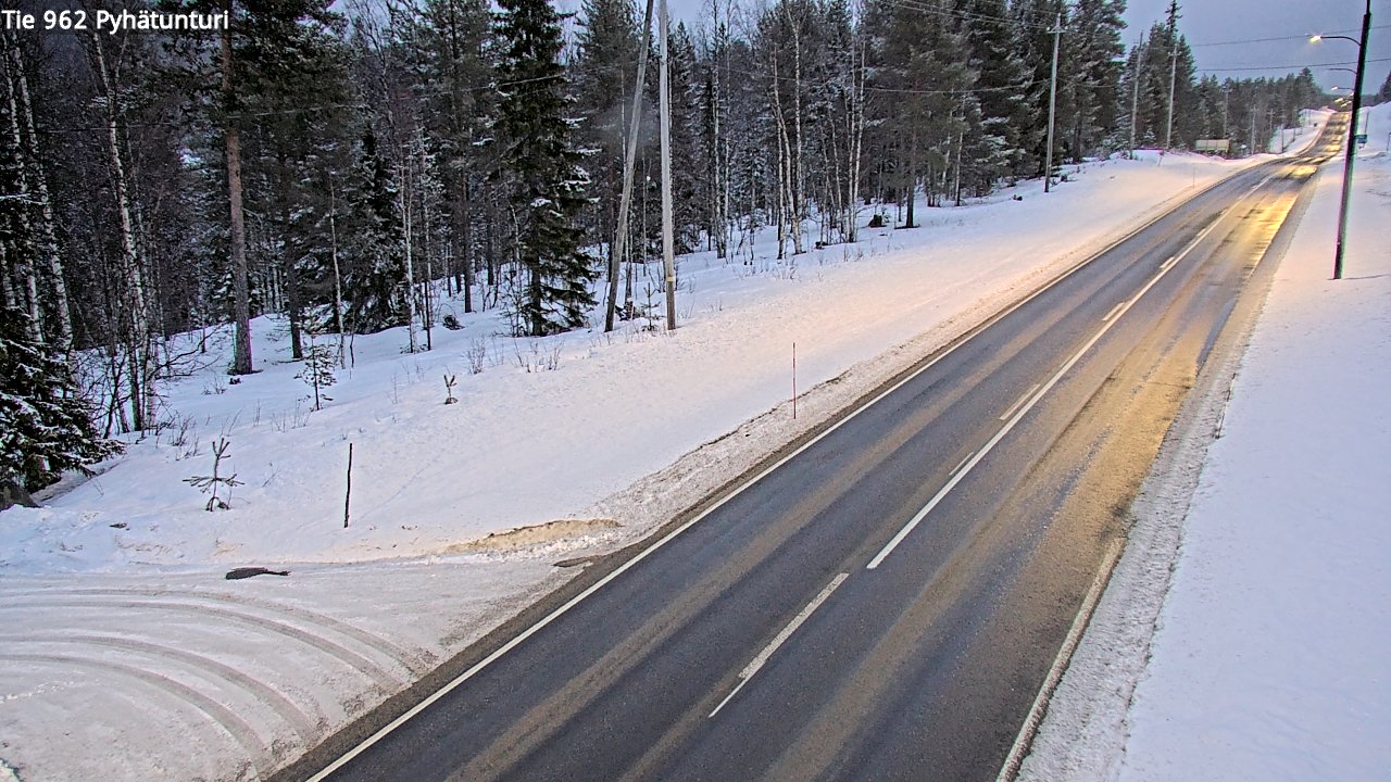 Kelikamerat Kuva Tie 962 Pelkosenniemi Pyhätunturi, Pelkosenniemi, Lappi