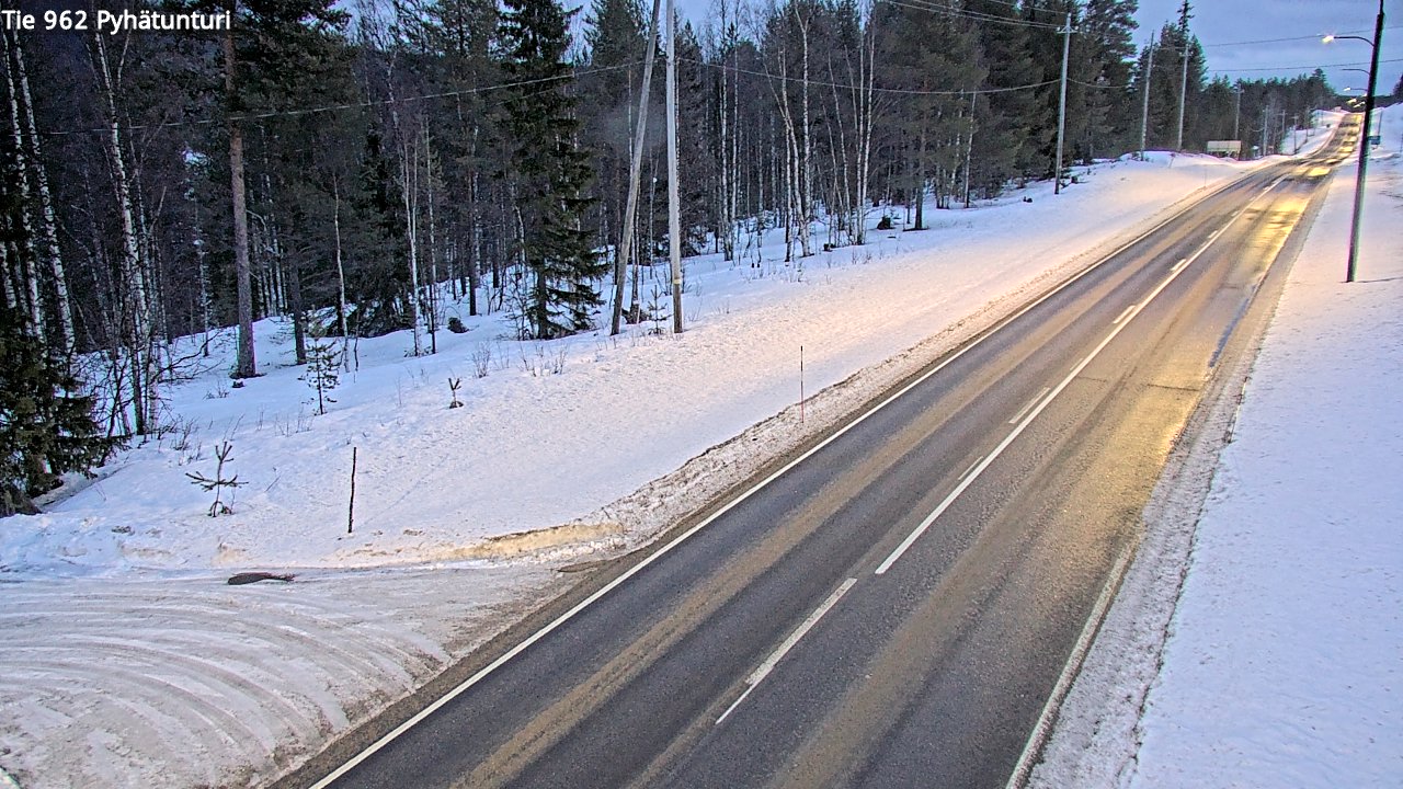 Kelikamerat Kuva Tie 962 Pelkosenniemi Pyhätunturi, Pelkosenniemi, Lappi