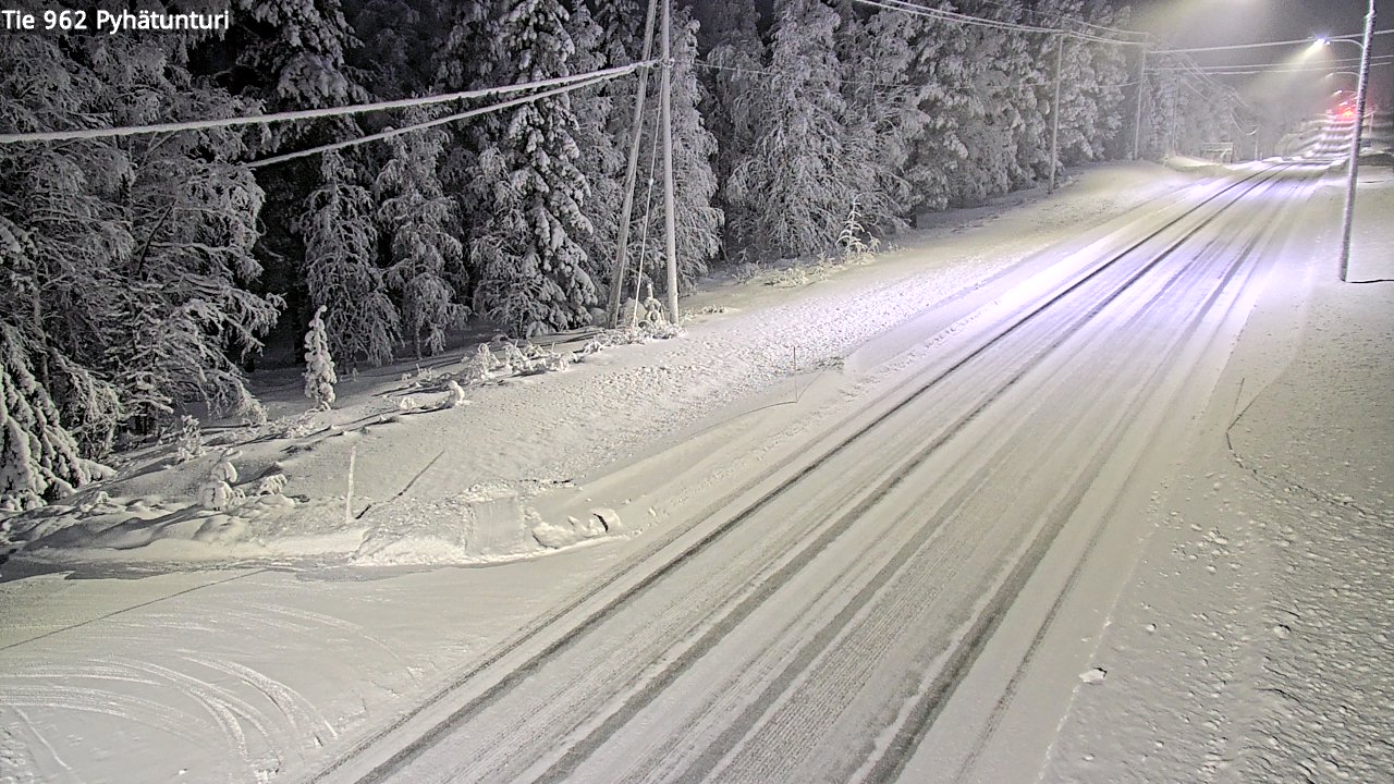Kelikamerat Kuva Tie 962 Pelkosenniemi Pyhätunturi, Pelkosenniemi, Lappi