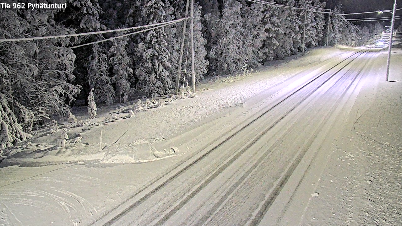 Kelikamerat Kuva Tie 962 Pelkosenniemi Pyhätunturi, Pelkosenniemi, Lappi