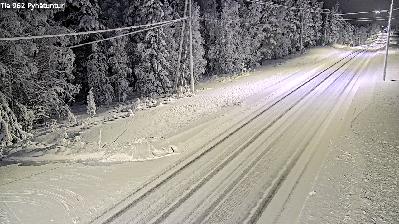 Kelikamerat Kuva Tie 962 Pelkosenniemi Pyhätunturi, Pelkosenniemi, Lappi