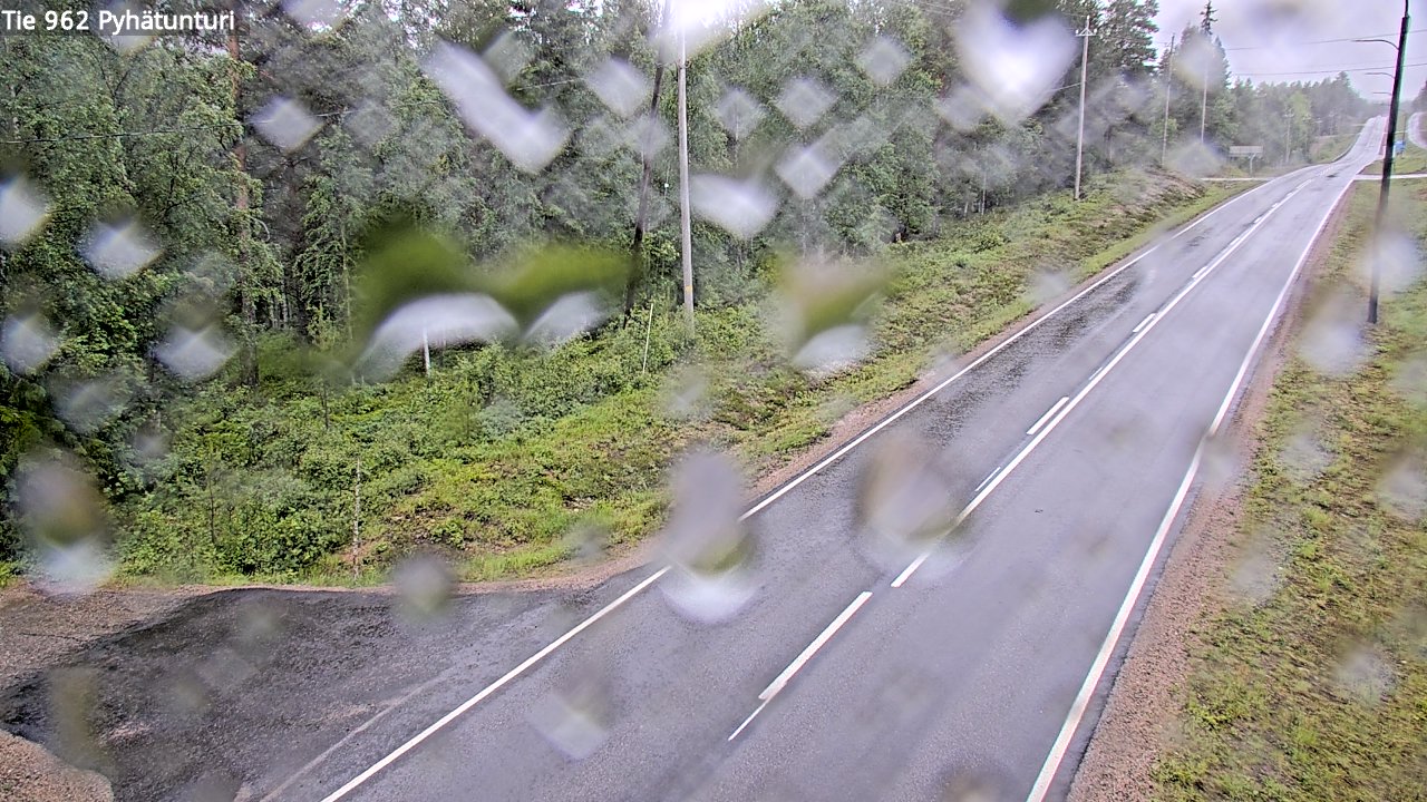 Weather Camera Image Road 962 Pelkosenniemi Pyhätunturi, Pelkosenniemi, Lappi